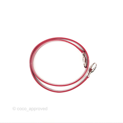 Christian Dior Medium Lady Dior Red Patent Silver Hardware