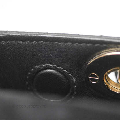 Dior Small Lady D-Joy Bag Black Lambskin Cannage Gold Hardware