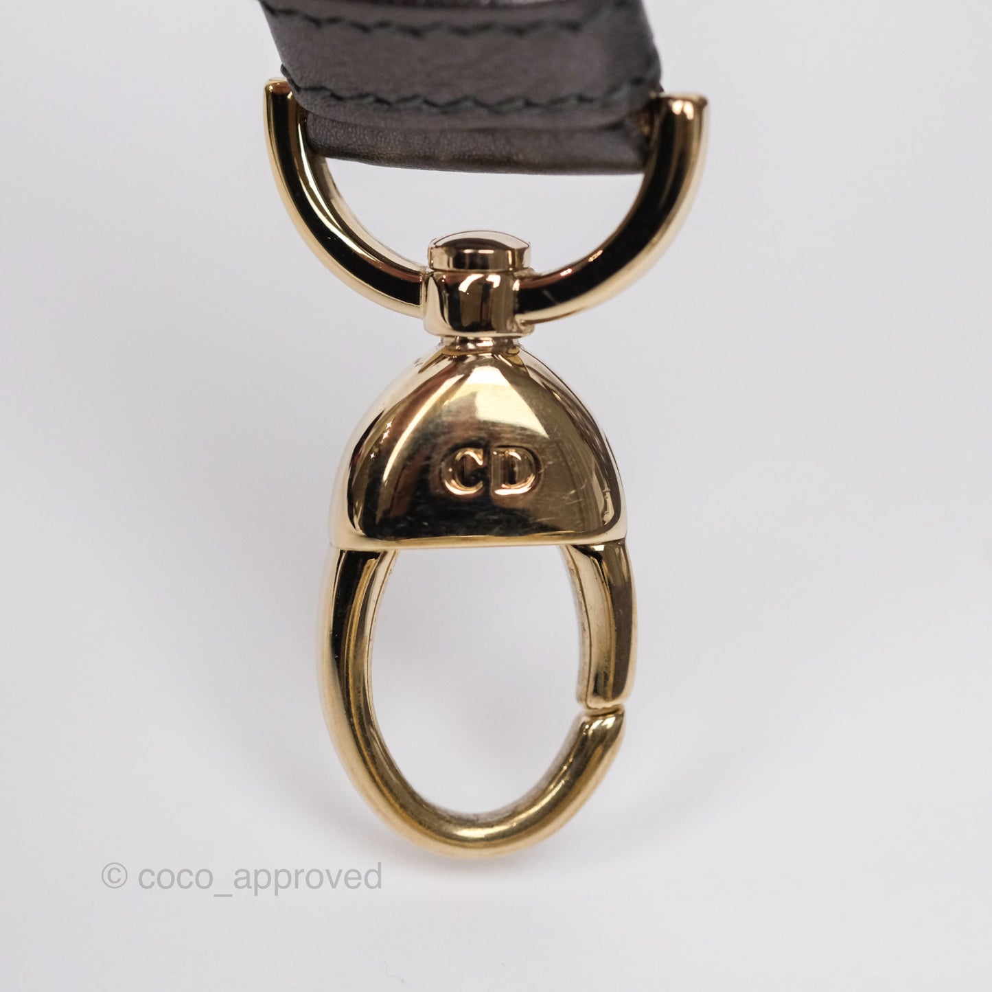 Christian Dior Medium Lady Dior Metallic Dark Grey Lambskin Gold Hardware