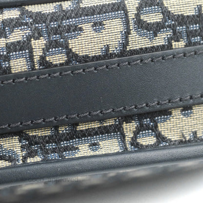Dior Medium Bobby Bag Blue Oblique Jacquard Canvas