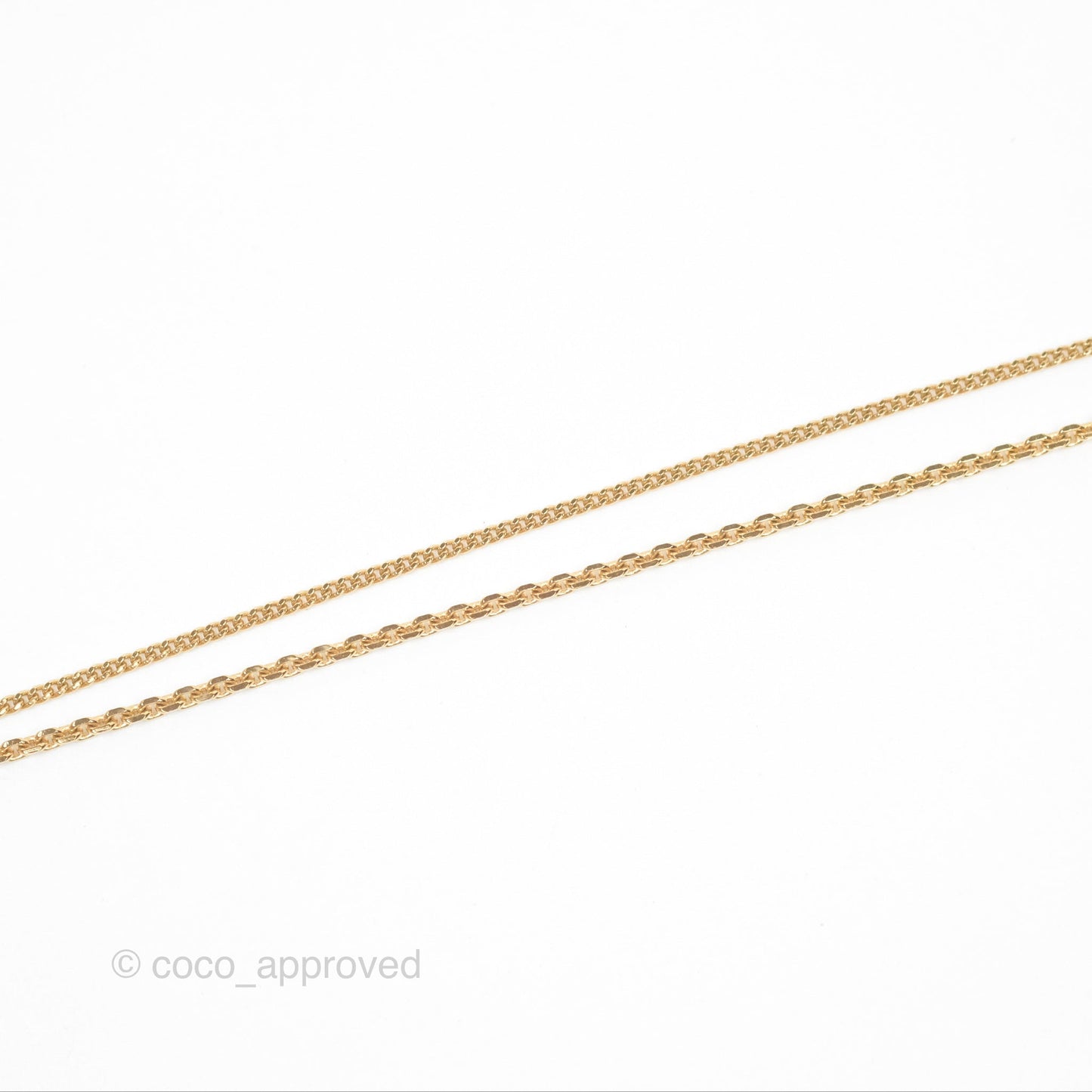 Christian Dior Petit CD Double Necklace Crystals Gold Tone