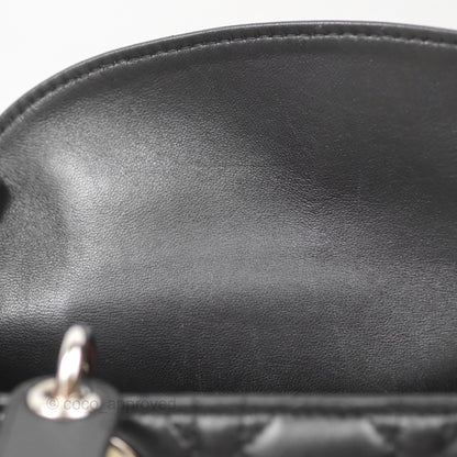Christian Dior My ABCDior Lady Dior Black Lambskin Silver Hardware