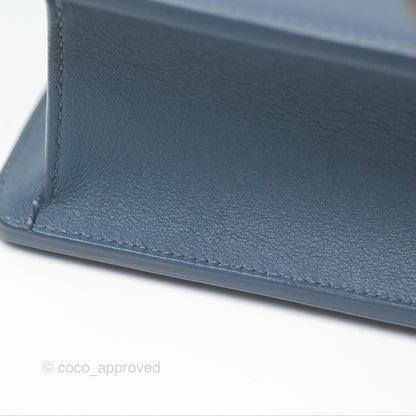 Dior 30 Montaigne Bag Blue Box Calfskin