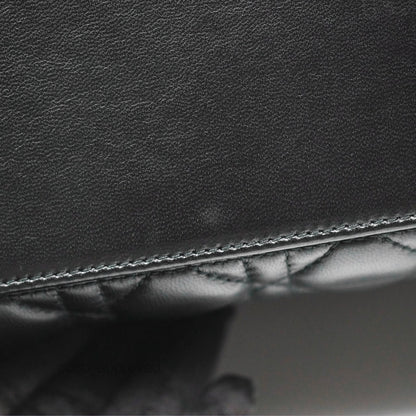 Christian Dior Medium Lady Dior Black Lambskin Gold Hardware