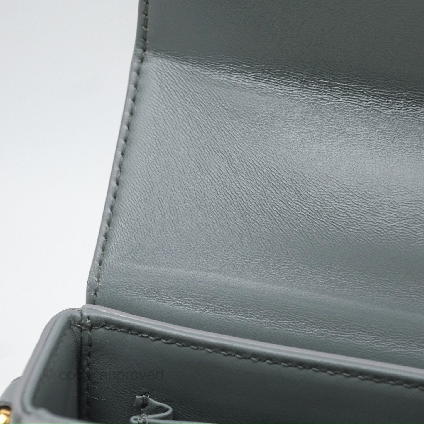 Christian Dior 30 Montaigne Box Bag Grey Calfskin