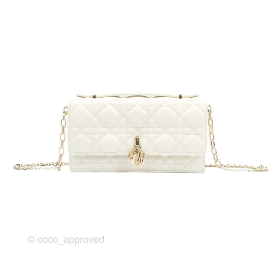 Dior Miss Dior Mini Bag White Cannage Lambskin