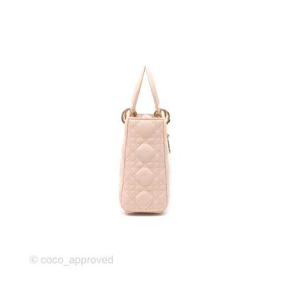 Christian Dior Lambskin My ABCDior Lady Dior Pink Gold Hardware