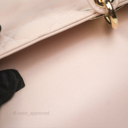 Christian Dior My ABCDior Lady Dior Pale Pink Cannage Lambskin Gold Hardware