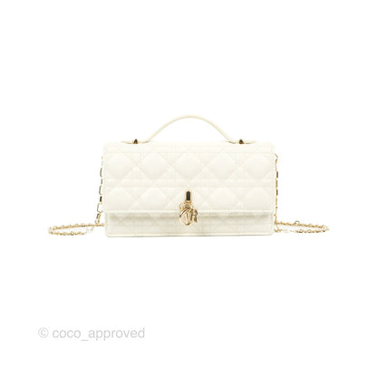 Dior Miss Dior Mini Bag Ivory White Cannage Lambskin