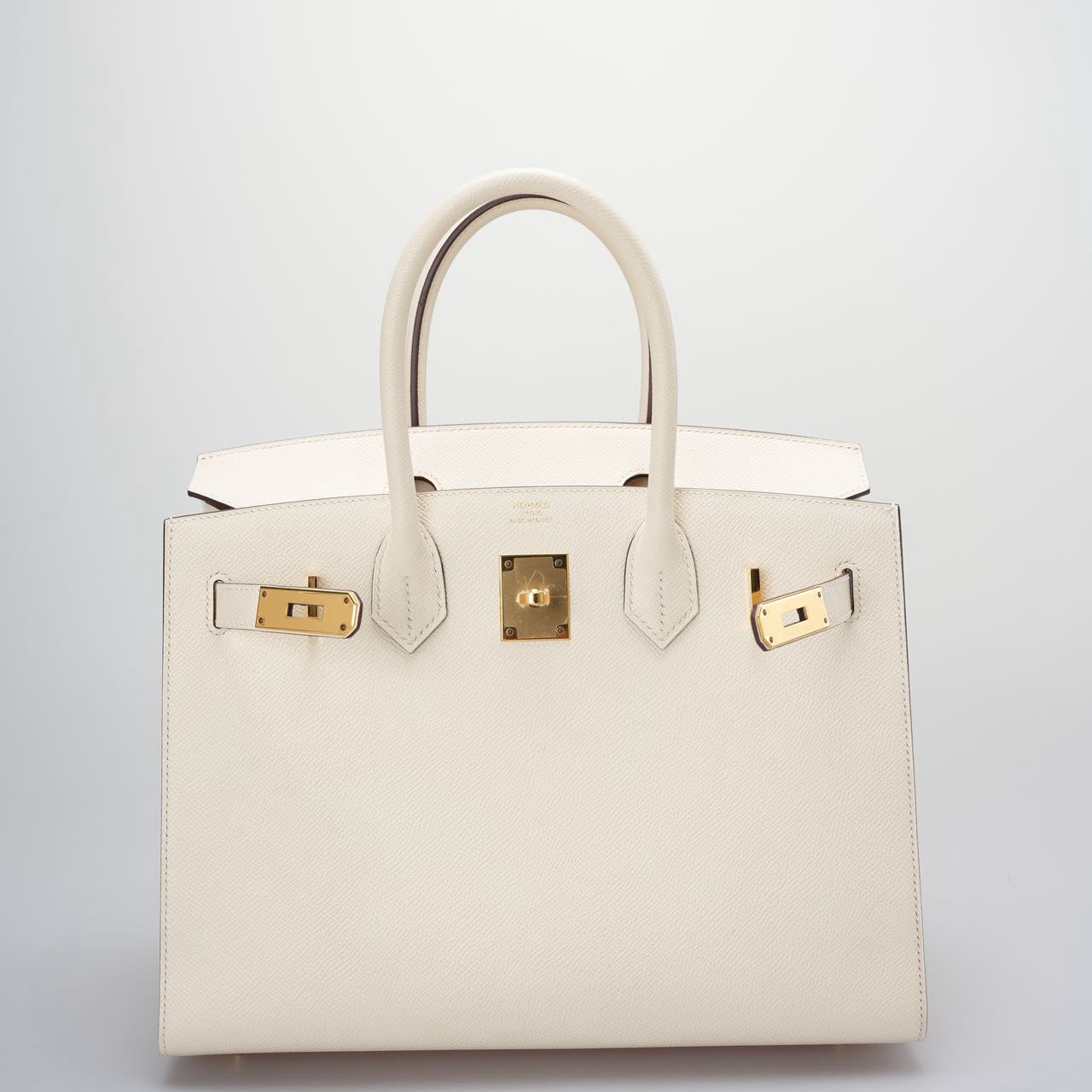 Hermes Birkin 30 Sellier Bag in Nata Epsom Leather with Gold Hardware
