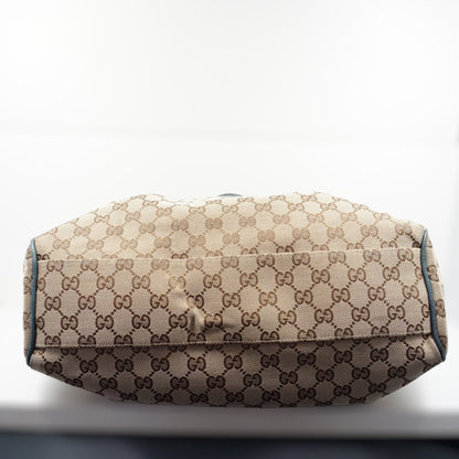 Gucci Skuldertaske Blå Læder