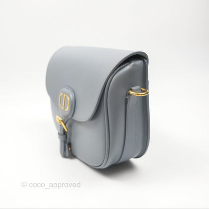 Christian Dior Medium Bobby Flap Grey Box Calfskin