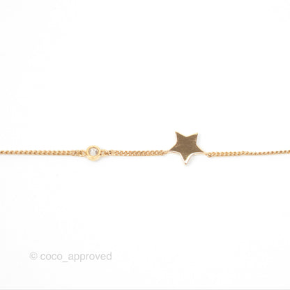 Christian Dior Petit CD Double Necklace Crystals Gold Tone