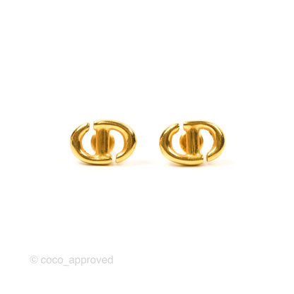 Dior CD Earrings Gold Tone