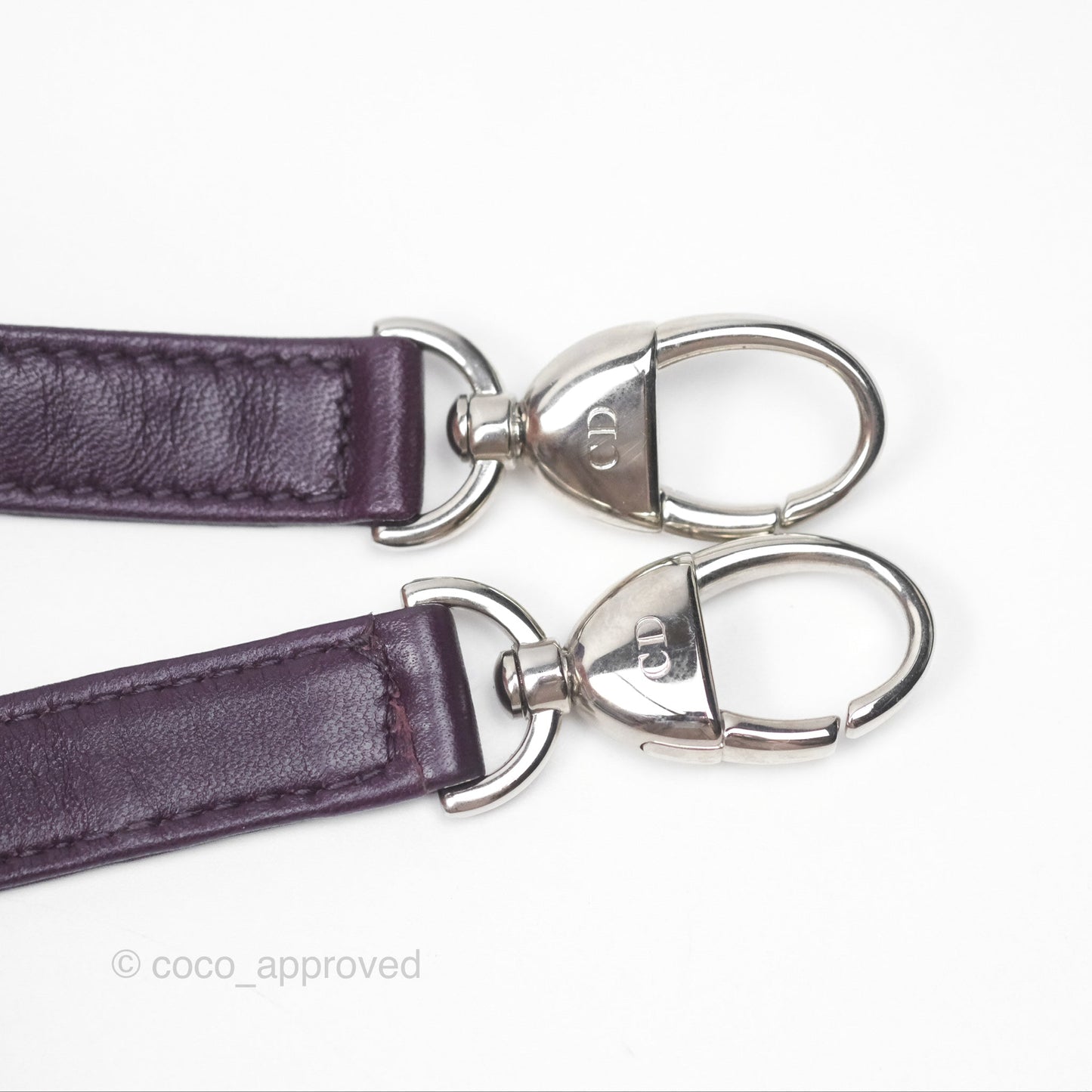 Christian Dior Medium Lady Dior Dark Purple Lambskin Silver Hardware