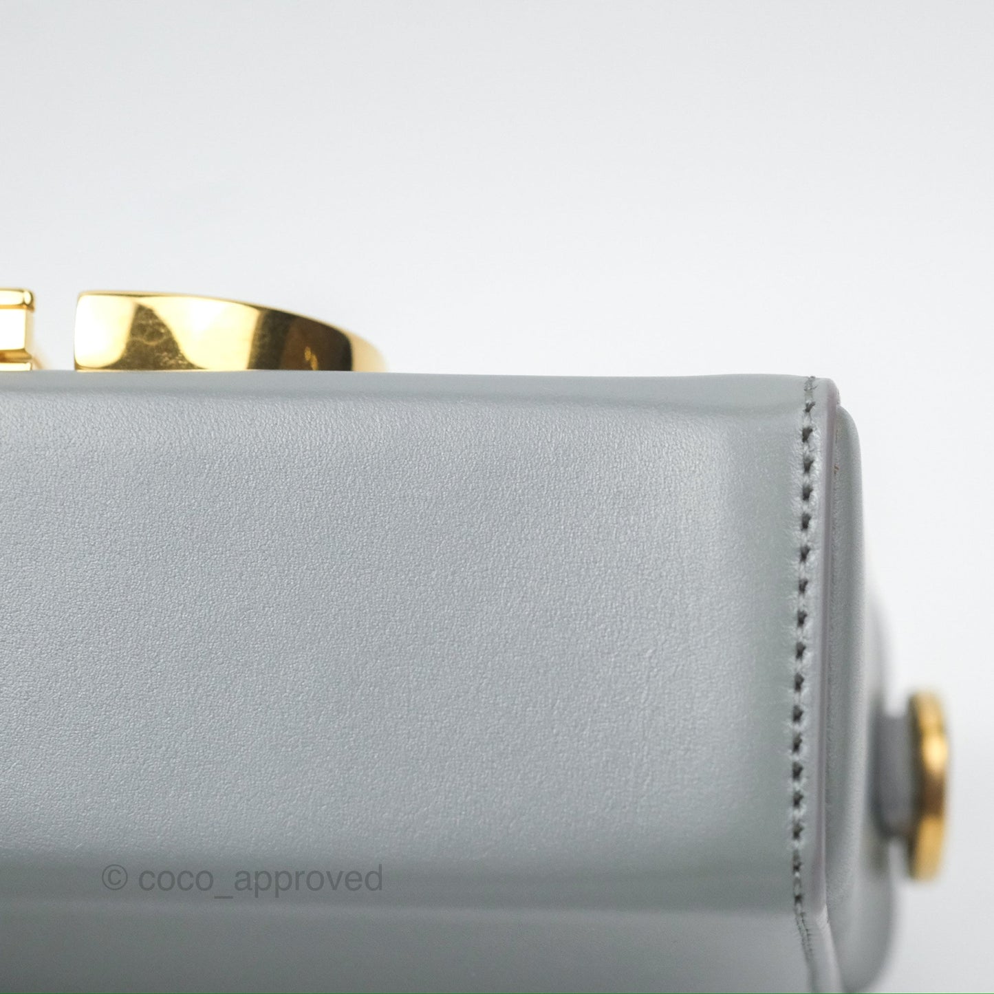 Christian Dior 30 Montaigne Box Bag Grey Calfskin