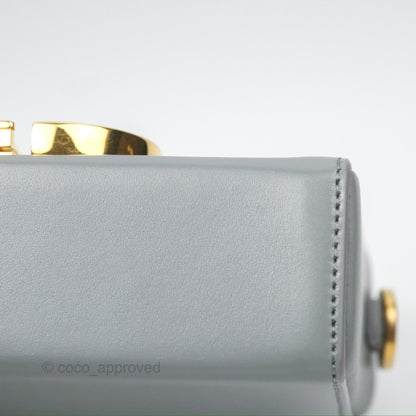 Christian Dior 30 Montaigne Box Bag Grey Calfskin