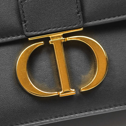 Christian Dior Small 30 Montaigne Bag Black Calfskin Gold Hardware