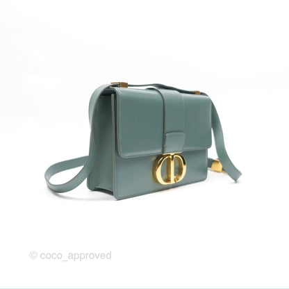 Dior 30 Montaigne Bag Teal Green Box Calfskin
