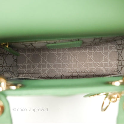 Christian Dior My ABCDior Lady Dior Avocado Green Lambskin Gold Hardware