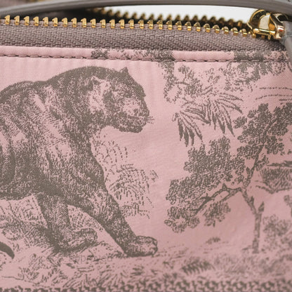 Dior Medium DiorTravel Nomad Pouch Pink Grey Toile de Jouy Reverse Technical Fabric