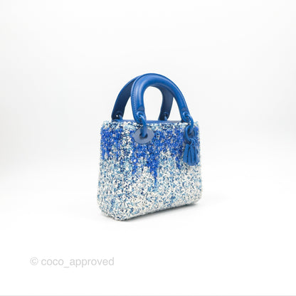 Dior Art Mini Lady Dior Beaded Blue "Chong Hyun Ha" Collaboration