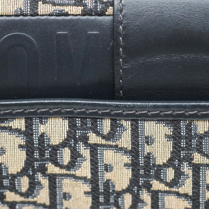 Christian Dior 30 Montaigne with Chain Blue Dior Oblique Jacquard