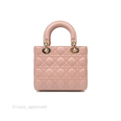 Christian Dior Small Lady Dior My ABCDior Blush Cannage Lambskin Gold Hardware