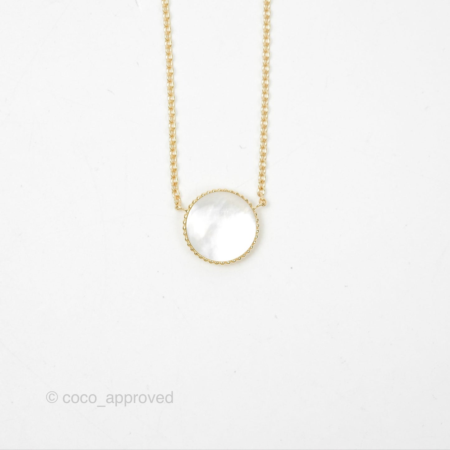 Dior Rose des Vents Necklace Yellow Gold Diamond Mother-of-Pearl