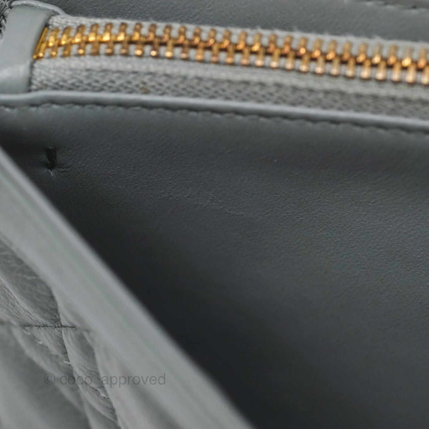 Christian Dior Dior Caro Every Dior Pouch Stone Gray Cannage Calfskin