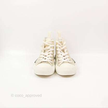 Christian Dior B23 Black Oblique High-Top Sneakers Size 37.5