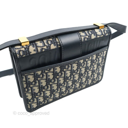 Dior 30 Montaigne Bag Blue Dior Oblique Jacquard