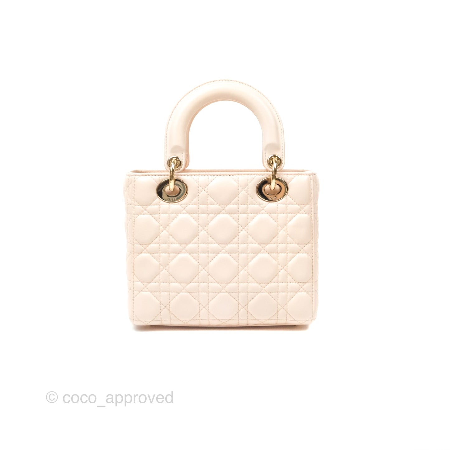 Christian Dior My ABCDior Lady Dior Baby Pink Cannage Lambskin Gold Hardware