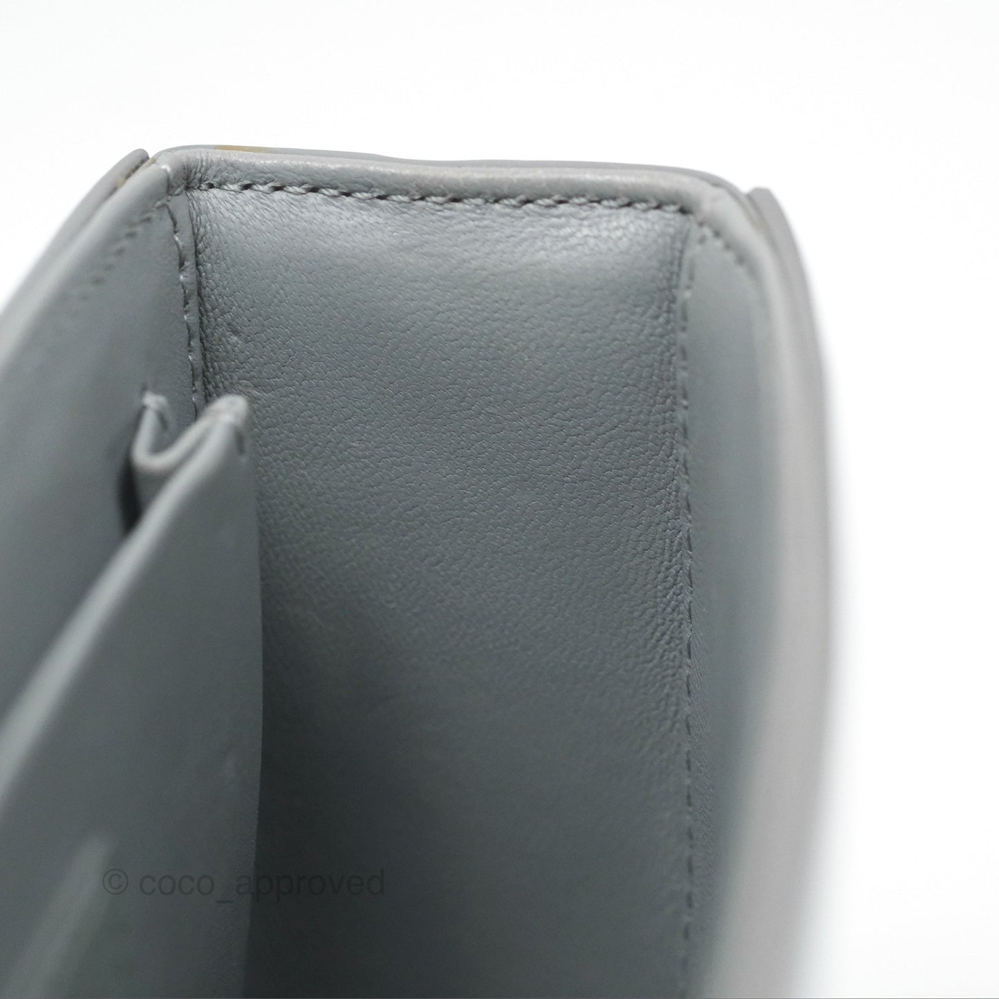Christian Dior 30 Montaigne Box Bag Grey Calfskin