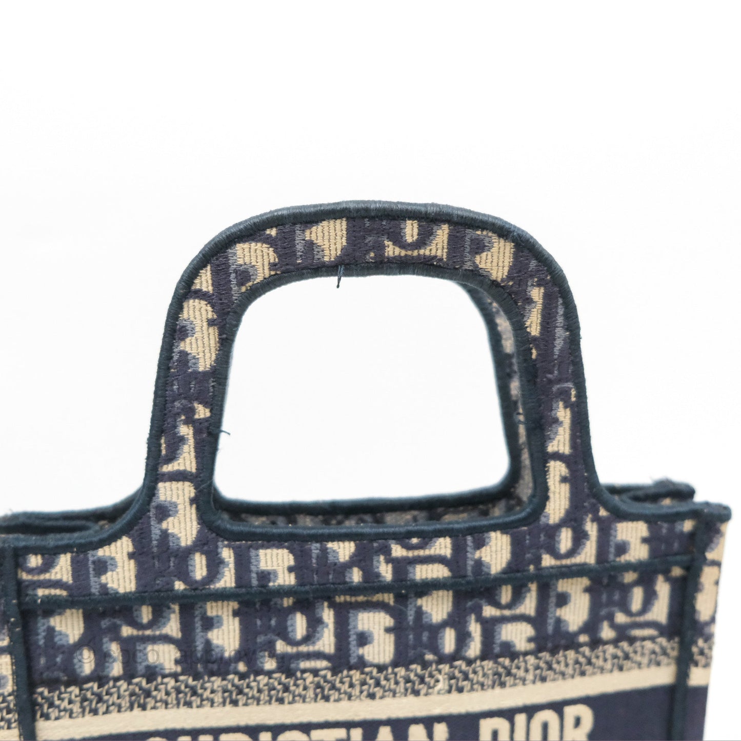 Dior Mini Book Tote Blue Oblique Canvas