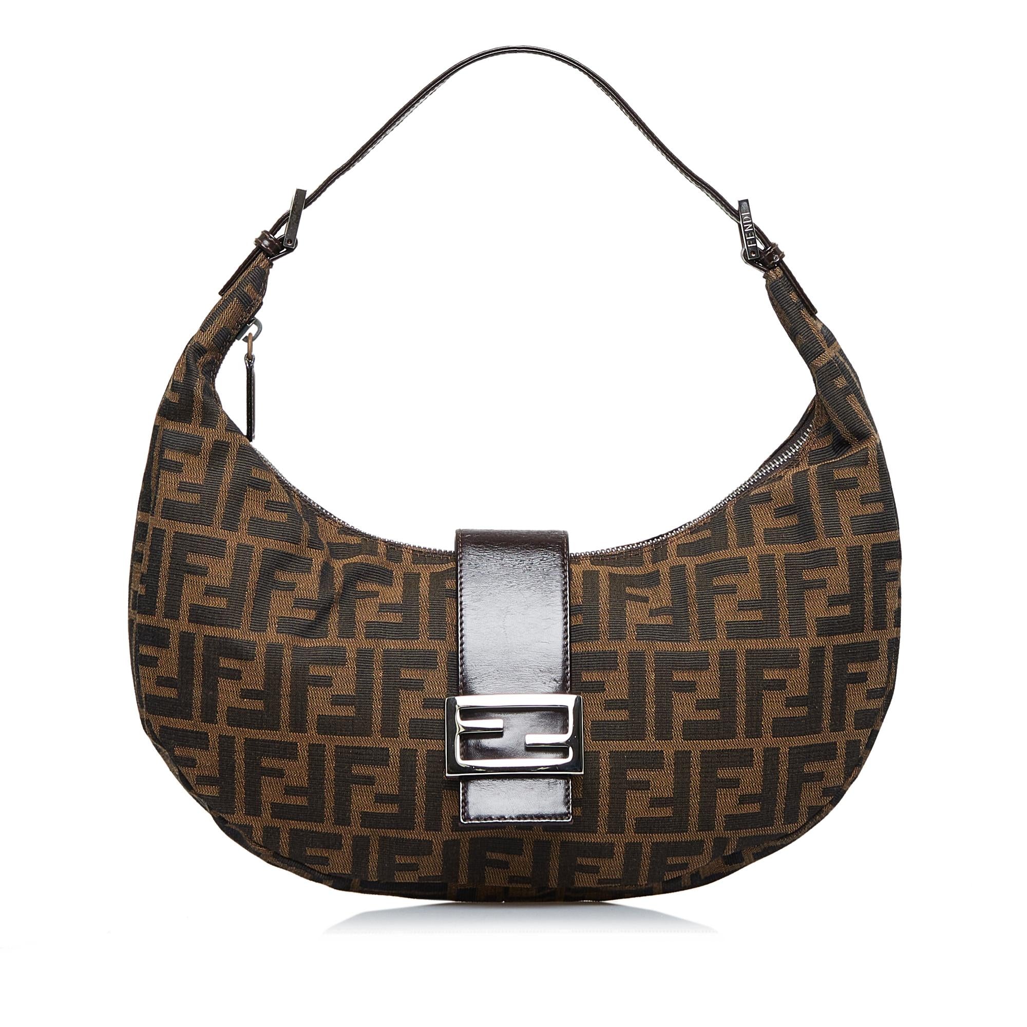 Fendi Zucca Half Moon Hobo – Franco Shops