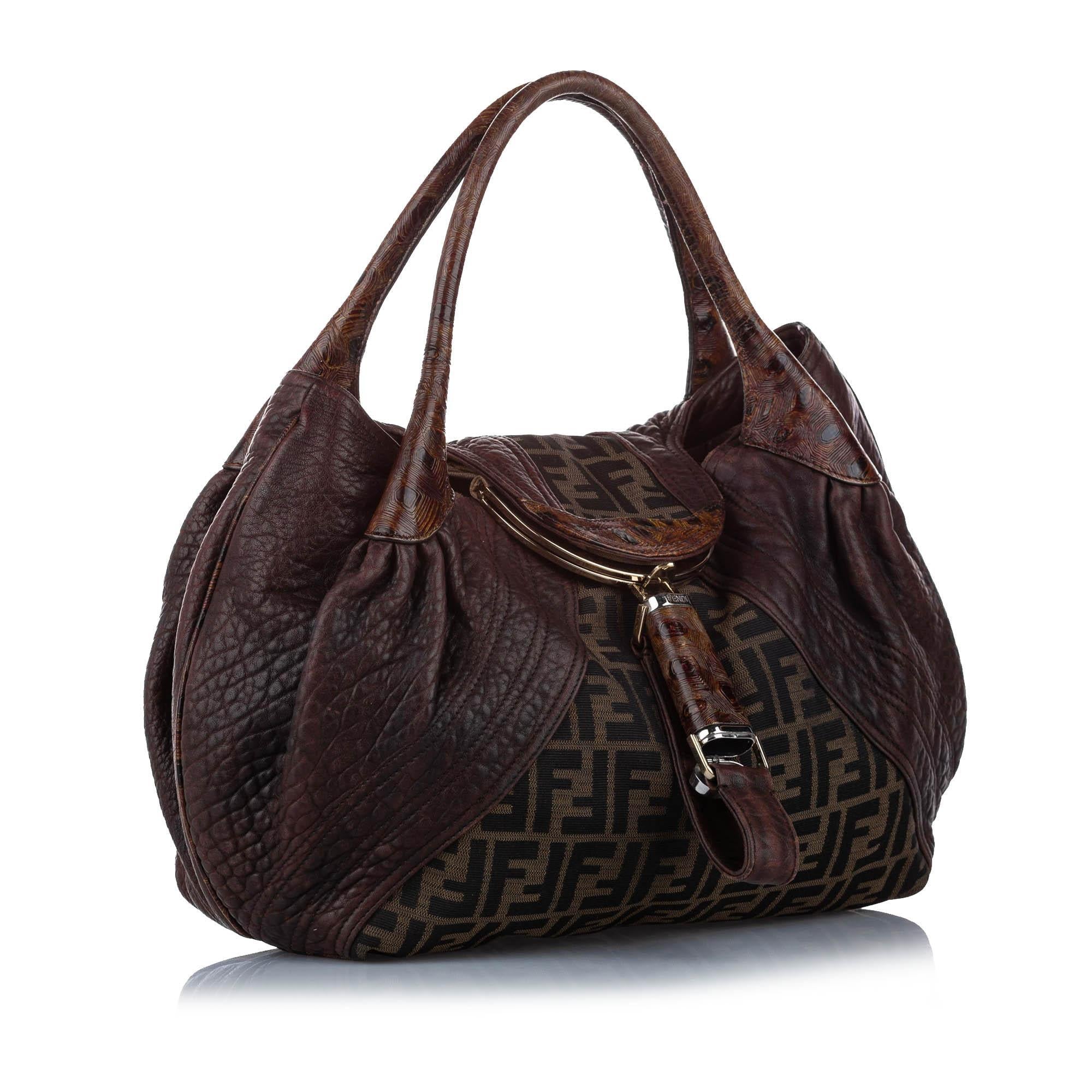 Fendi Zucca Spy Canvas Handbag (SHG-16038) – Franco Shops