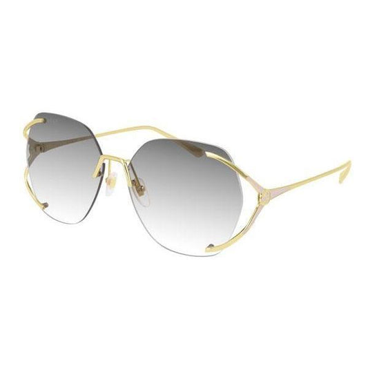 Gucci GG0651S Sunglasses Gold / Grey Gradient Unisex (S)