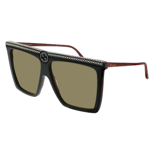 Gucci GG0733S Sunglasses Green / Green Unisex (S)