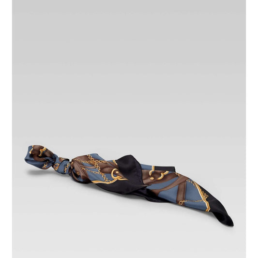 Gucci Shadow Grey Relia Print Foulard (GGSH111)