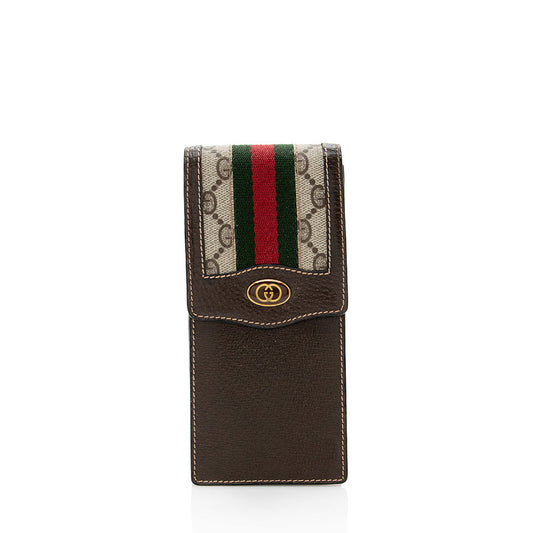 Gucci Vintage GG Plus Web Sunglasses Case