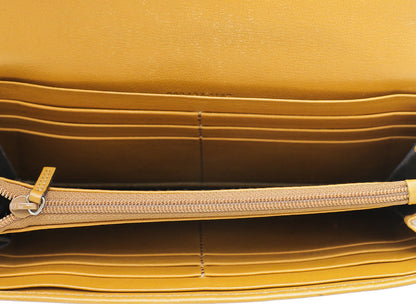 Gucci Yellow Guccissima Sukey Continental Wallet
