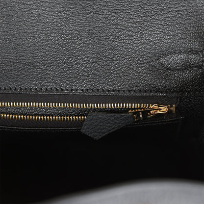 Hermes Birkin 25 Black Togo Gold Hardware