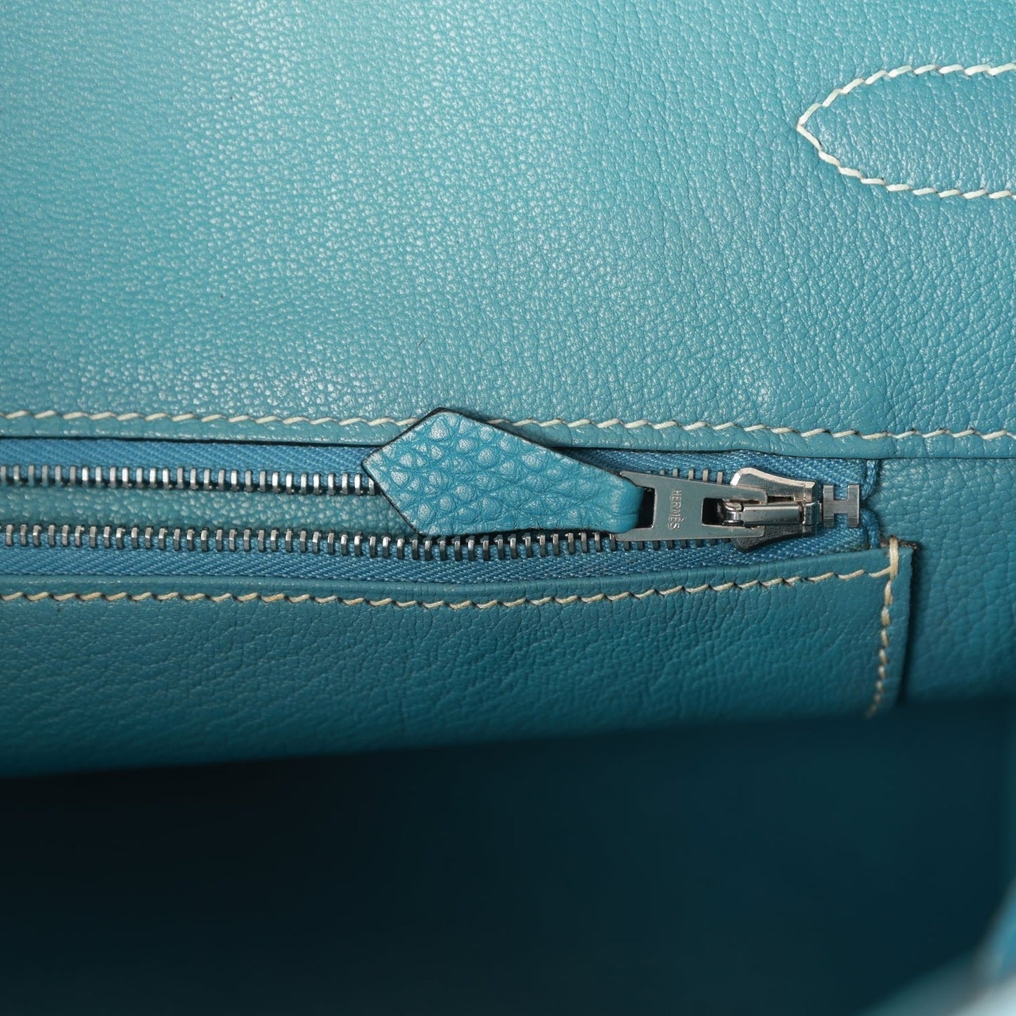 Hermes Birkin 35 Bleu Jean Togo Palladium Hardware