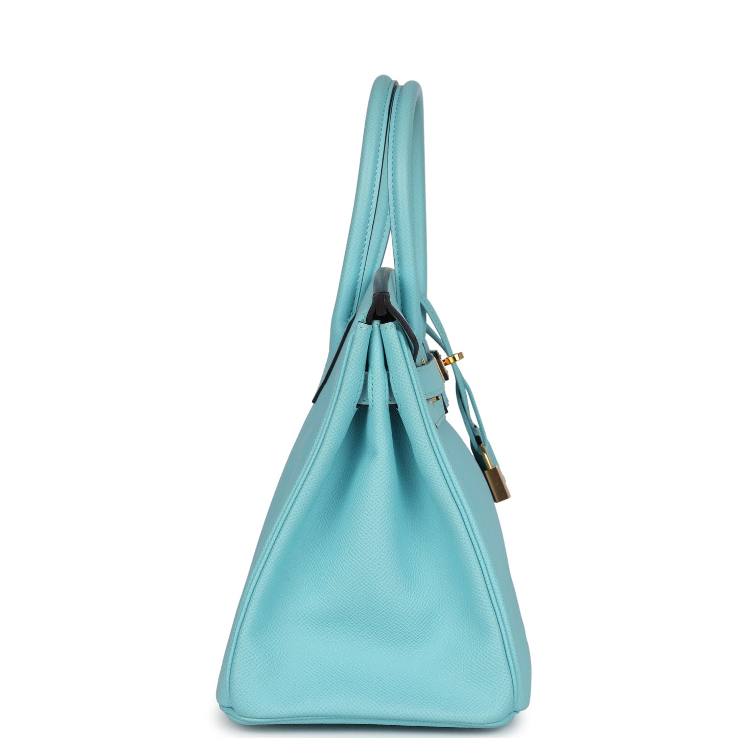 Hermes Birkin 30 Bleu Atoll Epsom Gold Hardware