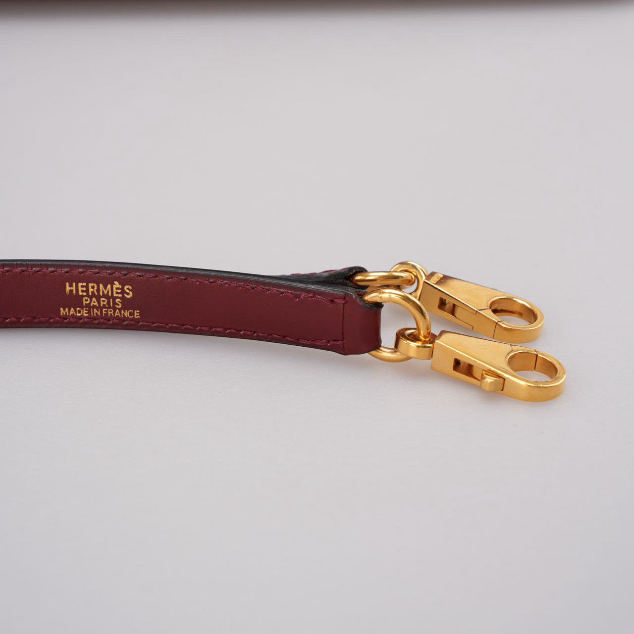 Hermes Kelly 32 Sellier Bag In Burgundy Box Leather With Gold Hardware from 2004