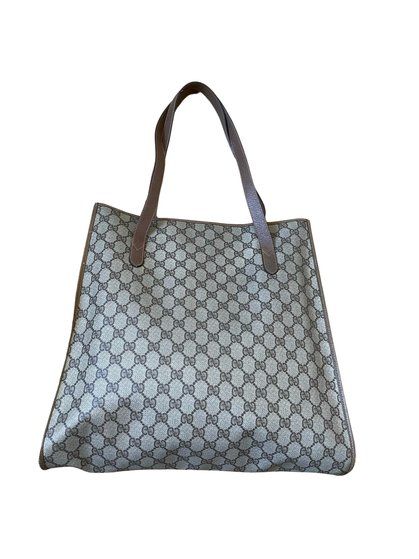 Gucci Orange Pebbled Leather Interlocking G Medium Shoulder
