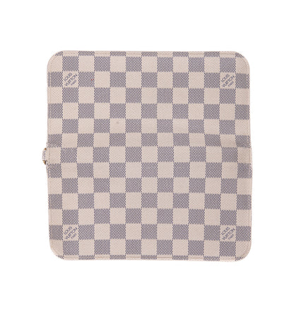 Louis-Vuitton Insolite wallet in Damier Azur with GHW