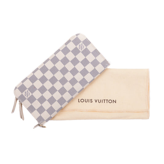 Louis-Vuitton Insolite wallet in Damier Azur with GHW