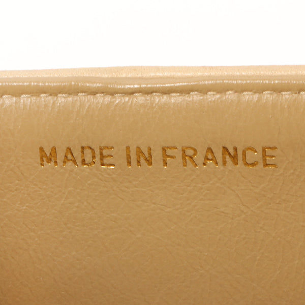 Chanel Around 1995 Made Classic Flap Chain Bag 25Cm Beige